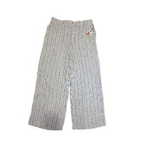 Nwt Sincerely Jules Cream Knit Wide-Leg Pants - Size XL Striped